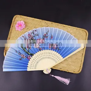 Chinese Style Foldable Bamboo Paper Folding Hand Fans thumbnail-3