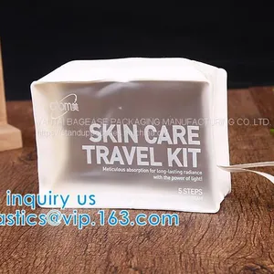Biodegradable Custom Logo Travel Vinyl Waterproof Beach Zipper Cosmetic Bag TPU PVC Toilet Wash Bag thumbnail-2