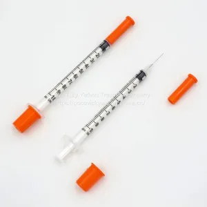 Quaful Disposable Insulin Syringe 0.5ml 1ml U-40 U-100 With 29g 30g 31g Needle thumbnail-1