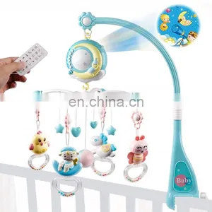 Mini Tudou Bed Bell Baby Music Crib Mobile Toys Musical Projection Box Hanging Rattle Bracket Holder Sleeping Toy Baby Mobile thumbnail-1