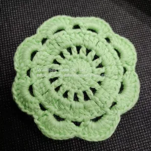 Handcraft Garment Accessories Handmade Red Green Blue Cotton Appliques thumbnail-3