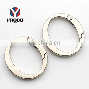 Luggage Hand Bag Hardware Accessories Oval Hook Open Ring Buckle Opening Spring Oval Ring thumbnail-4