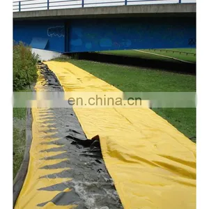Quick Portable Dam 360-in L x 20-in W Self-Inflating PVC Water Gate Freestanding Flood Barrier Diversion in River thumbnail-4