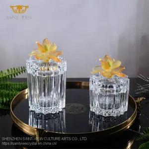 Kitchen Set Spice Box Canister Coffee Tea And Sugar Storage With Handle Boukhor Oud Crystal Glass Jars thumbnail-2