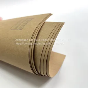 Brown Color Kraft Liner Corrugated Paper Roll For Box Carton thumbnail-1