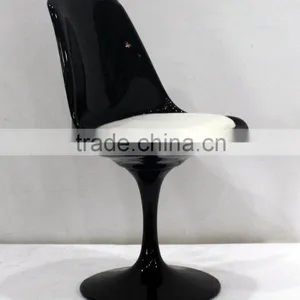Replica Tulip Side Fiberglass Chair With Cushion Designed by Eero Saarinen thumbnail-2