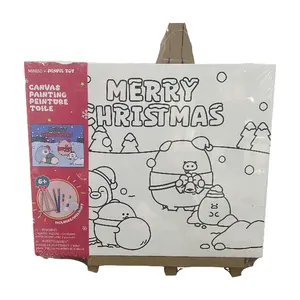Preprinted Digital Stretched Canvas Board With Acrylic Paints Set Free Custom Painting Set For Sale thumbnail-5