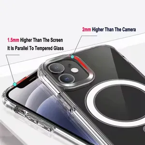 TPU Magnetic Phone Cases, TPU Cases,manegtic Clear Case for Mobile Phone thumbnail-3