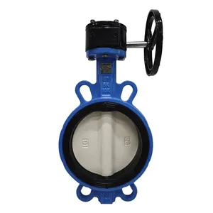 Manual Lug Wafer Type Butterfly Valve Worm Gear Turbine Butterfly Valve thumbnail-3