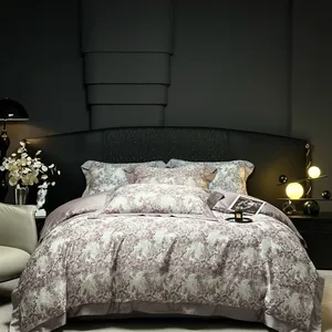 100% Cotton Breathable Duvet Cover Set – Minimalist 4 Piece Soft & Cozy Bedding, All Season thumbnail-2