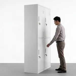 6 Compartment Steel Clothes Locker 1800mm — Ships Flat, Because You're Buying Lockers, Not Air thumbnail-5
