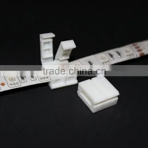 4 Pin 10mm LED Clasp Connector for Ip65 Waterproof 5050 RGB Waterproof LED Strip Light thumbnail-1