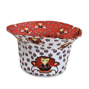 Two Color Full Print Bucket Hat Lightweight Polyester Sun Hat Wide Brim Outdoor Fisherman Cap Custom Printed thumbnail-4