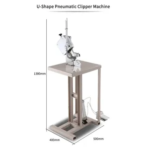 MO-Qdmdch Pneumatic Clipper Machine BZ021 U-shaped Buckle 0.6-0.8MPA Air Powered Foot Switch for Net Bag Ham Sausage Factory thumbnail-3
