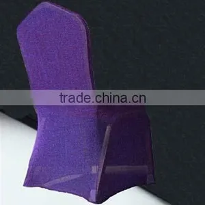 Elegant Pink Spangle Stretch Wedding Chair Cover thumbnail-2