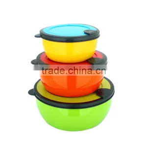 Color Tableware Mixing Bowl Tiffin Box Stainless Steel Keep Food Fresh Storage Boxes With Plastic Lid thumbnail-2