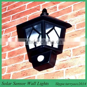 Quality Solar Powered LED Night Light With Motion Activated Sensor Weatherproof for Outdoor Fence thumbnail-1
