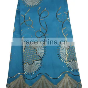 Embroidery Sequns Flowers George Lace in Stock GP1001 Blue thumbnail-1