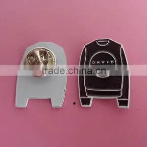 Custom T-shirt Metal Badge Black Lapel Pin Badge thumbnail-1