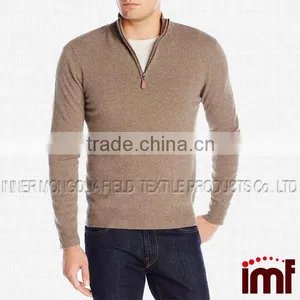 Men's 100% Cashmere Quarter-Zip Sweater thumbnail-1
