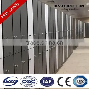 New Design Durable Colorful 6 Door Fire Retardant Laminate Hpl Popular Club Locker thumbnail-3
