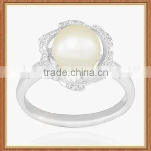 Freshwater Pearl Jewelry 925 Sterling Sliver Rings thumbnail-2