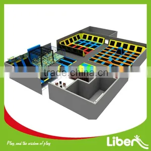 Made in China Foam Pit, Basketball and Dodgeball Included Indoor Commercial Trampoline Park thumbnail-1