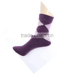 Classic Diamond Design Custom Elite Smart Wool Socks Men thumbnail-2
