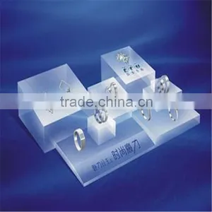 Porcelain White Acrylic Jewelry Display Stand,lucite Necklace Display Racks,perspex Countertop Display Stand thumbnail-4