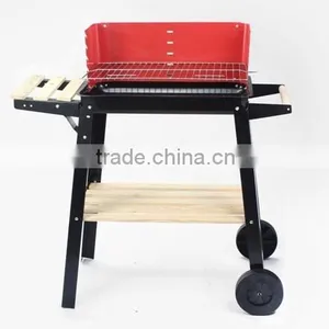 Large Square Pully Indoor Charcoal Bbq Grill thumbnail-6