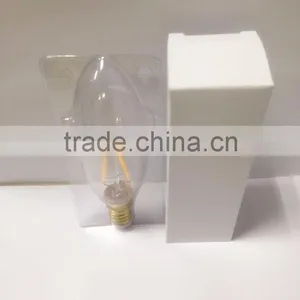 DIMMABLE LED FILAMENT CANDLE BULB LIGHT WITH FROSTED/AMBER/CLEAR GLASS 2WATT 4W E12/E14/E27/B22 UK USA CE ROHS UL thumbnail-6