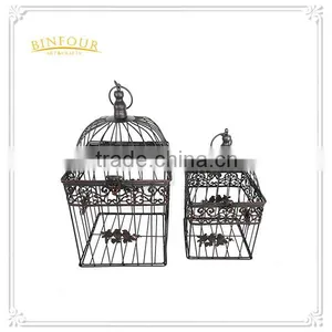 Antique Metal Bird Cage Decorations Series Cage Flower Planter thumbnail-1