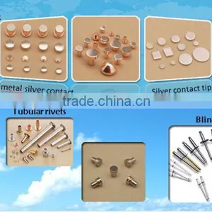 Silver Electrical Temperature Controllers Contact Point/ Cu Button-type Contacts thumbnail-1