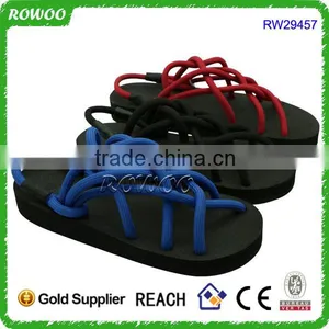 2017 Lovely Summer New Design Flat Heel Lace Up Lady Sandals thumbnail-1
