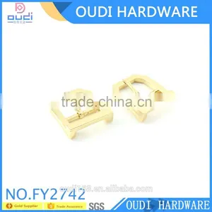 High Quality Metal Shoe Pin Buckle Shiny Light Gold Pin Buckle For Woman Shoe thumbnail-1