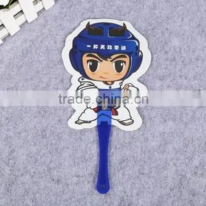 13cm Handle Plastic pp Custom Plastic Hand Fan Promotional Advertising Fan Mini Hand Fan thumbnail-1