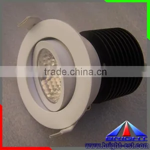 CE RoHS Marked High Bright IP50 180 Degree Adjustable COB LED Downlight With 40 Degree Beam Angle thumbnail-3