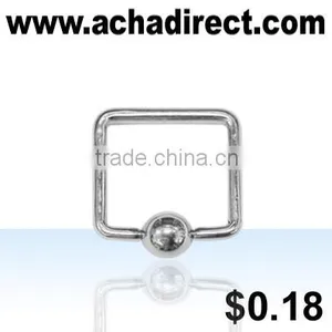 Fashion Jewelry Manufacturer, Stainless Steel Ball Closure Ring, Body Piercing Jewelry, Price Starts From US $0.18 per Piece thumbnail-1