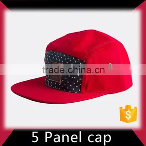 Small Moq Discount 5 Panel Hat With Leather Patch thumbnail-2