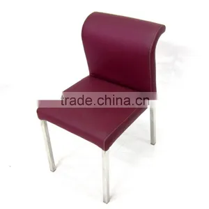 Stainless Steel Legs Low Back Dining Room Chair for Sale thumbnail-5