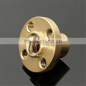 Brass Flange Cap Nut Copper for Z Axis Lead Screw 8mm 1-Start Screw CNC 3D Printer Reprap Prusa i3 DIY Kit 3dprinter Accessory thumbnail-3