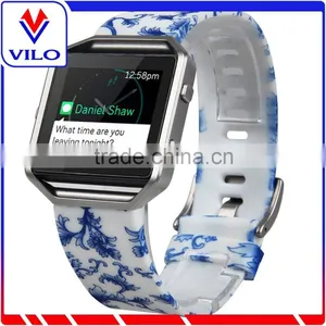For Fitbit Blaze Replacement Wrist Band, Silicone Watch Strap Adjustbable Rubber Wrist Band for Fitbit Blaze thumbnail-1