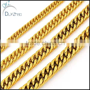High Quality Stainless Steel Curb Cuban Mens Chain Bracelet Gift thumbnail-3