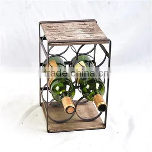 Vintage French Antique Decorative Metal Wine Bottle Holder thumbnail-1