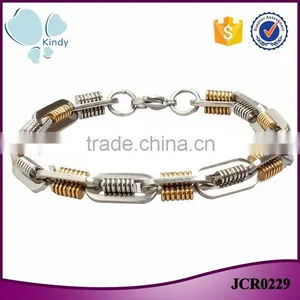 Kindy Jewelry JCB0229 Latest Design Fashion Mens Stainless Steel Bracelet Supplier's Choice thumbnail-1