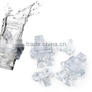 2015 New Design Ice Cream Tools Silicone Robot Chocolate Cake Ice Cream Moulds Summer Ice Tray DIY Mould 19.812.52cm thumbnail-4
