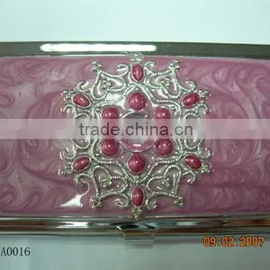 Acrylic Rhinestone With Ruby Business Card Case Cheap Business Card Case Business Name Card Case thumbnail-1
