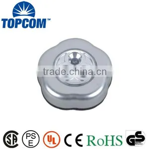 Silver Color ABS Material LED Mini Push Light thumbnail-1