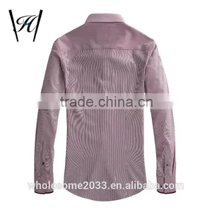 2016 New Style Floral Stripes Work Male Shirts thumbnail-4