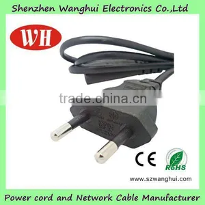 Brazil 2 Pin Power Cord/cable/wire / Stripped 4.8 Plug thumbnail-1